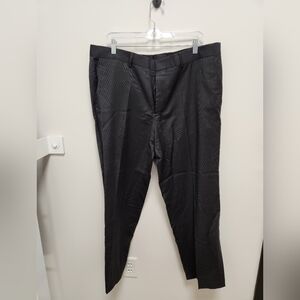 Hugo Boss Men’s Dress Slacks Size 38 – Charcoal Stripe | Made in Croatia